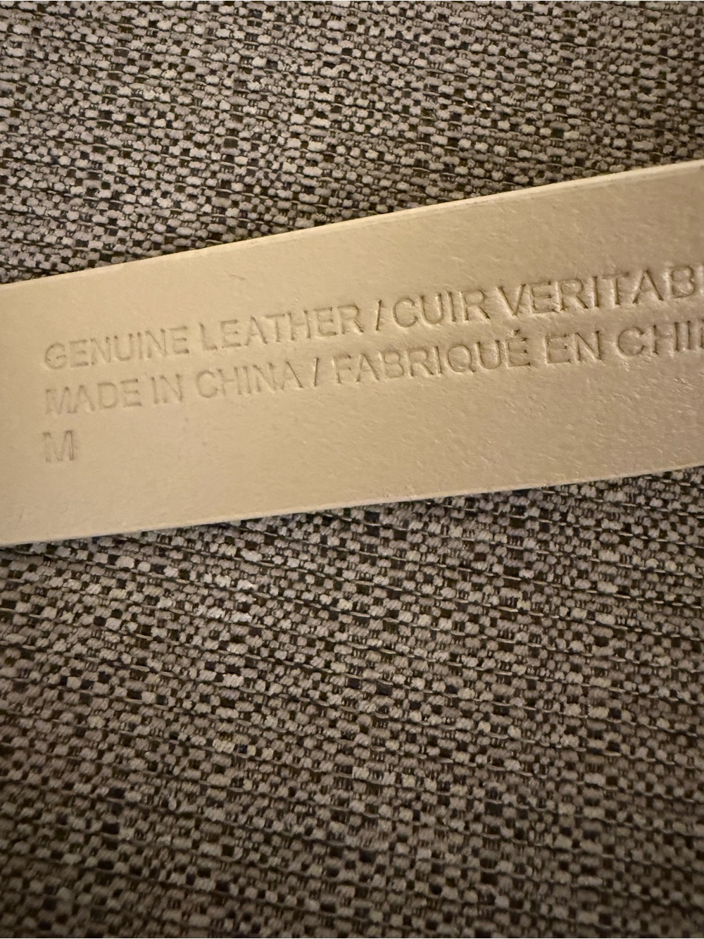 New Anthropologie Shimmery Taupe Suede Women's Belt with Brass Oval Buckle M - Picture 4 of 4